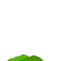 Fototapeta premium Green Mountain Illustration