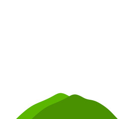 Fototapeta premium Green Mountain Illustration