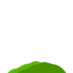 Fototapeta premium Green Mountain Illustration