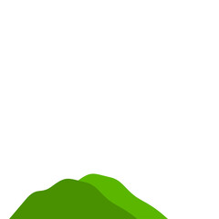 Fototapeta premium Green Mountain Illustration