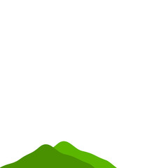 Fototapeta premium Green Mountain Illustration