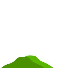 Fototapeta premium Green Mountain Illustration