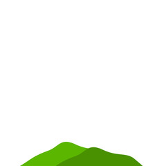 Fototapeta premium Green Mountain Illustration