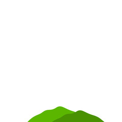 Fototapeta premium Green Mountain Illustration