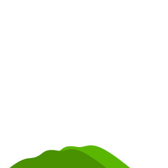 Fototapeta premium Green Mountain Illustration