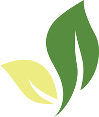 Stylized Green Eco Friendly Leaf Emblem Logo Vector