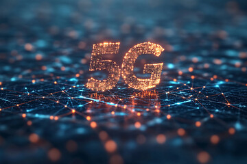 Futuristic 5G Network Concept