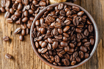 coffee beans in sack
