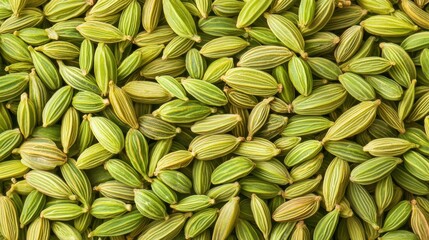 Fototapeta premium A close-up view of green cardamom seeds displaying vibrant colors and unique shapes.