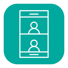 Smartphone Meeting Icon