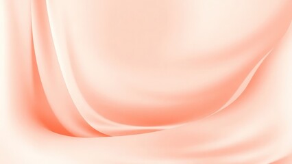 Light pale coral abstract elegant luxury background. Peach pink shade. Color gradient. Blurred lines, stripes. Drapery. Template. Empty. Web banner. Wide. Panoramic.