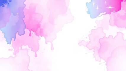 Obraz premium Abstract watercolor. Purple pink blue teal background. Colorful art background with space for design. Web banner. Christmas, valentine, mother's day, holiday concept.