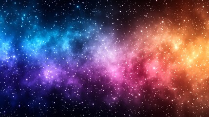 Colorful nebula and stars in space. (1)