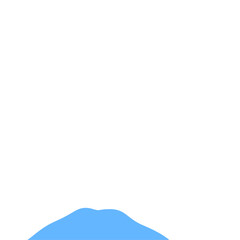 Obraz premium Blue Mountain Illustration