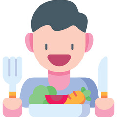 Eat Vegetables Illustration