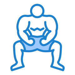 Obraz premium Wrestler Power Icon