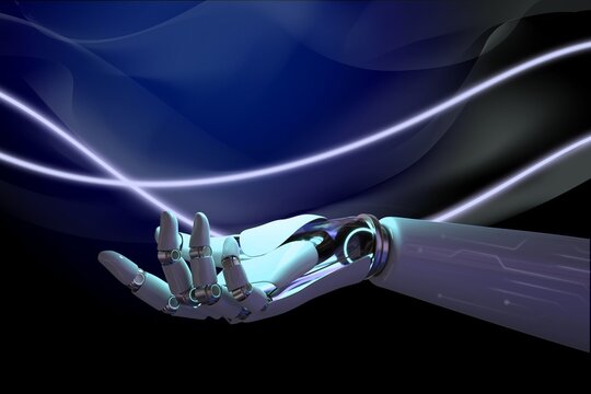 Futuristic innovative AI, smart technology