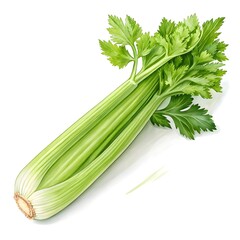 Fototapeta premium Celery isolated on white background