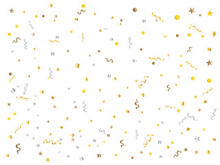 リボン■キラキラな飾りセット（ゴールド＆シルバー）