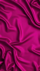 Fototapeta premium Dark magenta purple silk satin. Soft folds on a shiny fabric. Luxury background with space for design. Banner. Wide. Long. Panoramic. Christmas, Valentine. Flat lay, top view table. Template.