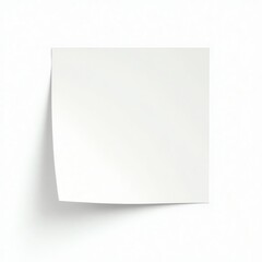 A clean, minimalist white sticky note on a plain background.
