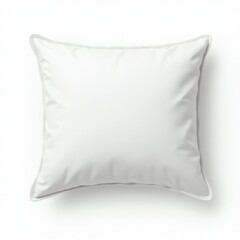 A cozy, white pillow perfect for home decor and comfort.