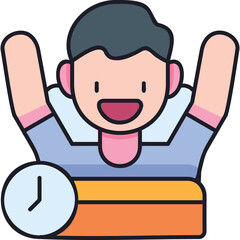 Wake Up Early Sticker