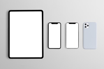 Tablet and phone screens, digital device