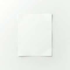 Blank paper sheet for design, writing, or creative projects.