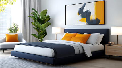 Elegant velvet decor bedroom design modern living space interior photography cozy ambiance contemporary style aesthetic appeal