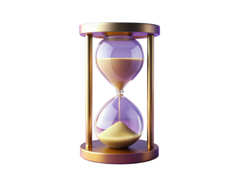 hourglass isolated on white