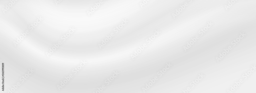 Poster Smooth grey wave background. Abstract subtle cream texture. Curve line template wallpaper for medical, tech, cosmetic concept, brochure, poster, flyer, leaflet. Vector soft grey gradient backdrop