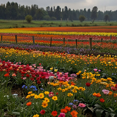 field of flowers