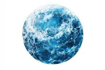 Oceanic sphere, a stylized view of Earth's water