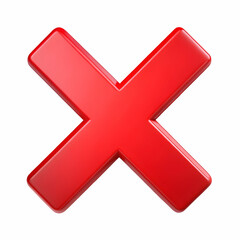 Obraz premium red cross mark