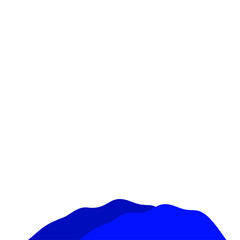 Dark Blue Mountain Illustration