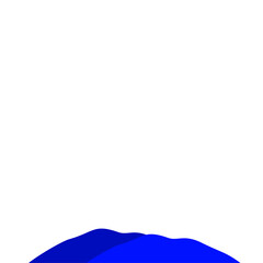 Dark Blue Mountain Illustration
