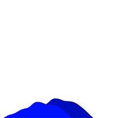 Dark Blue Mountain Illustration