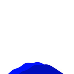 Dark Blue Mountain Illustration
