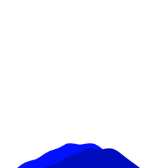 Dark Blue Mountain Illustration