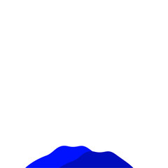 Dark Blue Mountain Illustration