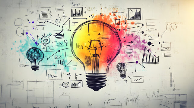 A mind map of creative ideas for business differentiation.