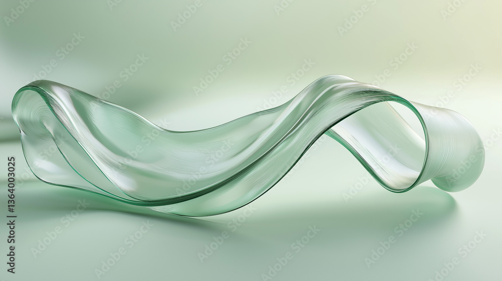 Poster flow of dark transparent abstract wave on a light background.