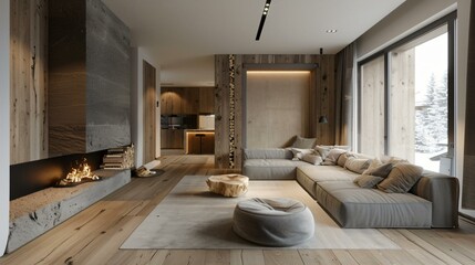 Minimalist elegance with natural wood finishes and organic neutral color schemes.