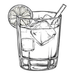 Hand-Drawn & Watercolor Cocktail Clipart Bundle &ndash; Margaritas, Martinis, Mojitos & More &ndash; PNG Transparent Background