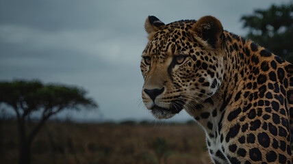 portrait of a leopard