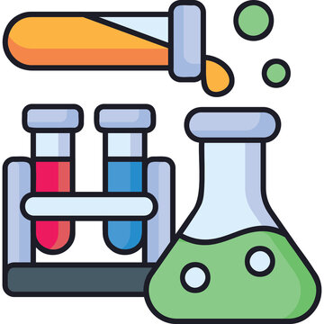 colorful chemistry lab equipment pouring experiment clip art preview