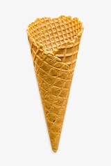 Ice cream waffle cones, yummy snack