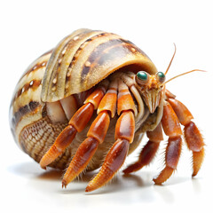 crab on white background