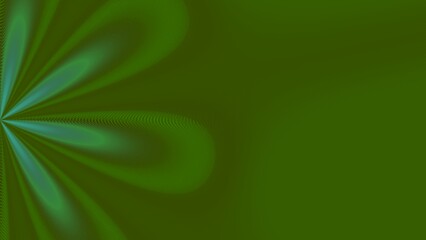 Abstract flower pattern on dark green background